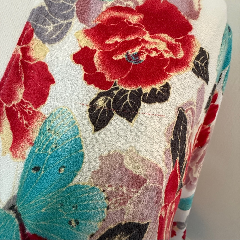 L.I.F.E. Love Is For Eternity Floral Kimono Duster Oversized L - Picture 9 of 9